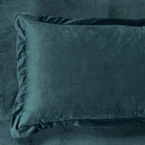 CleverPolly Set of 2 Super Soft Corduroy Velvet Standard Pillowcase - Forest Green