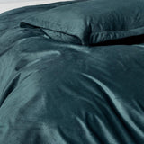 CleverPolly Set of 2 Super Soft Corduroy Velvet Standard Pillowcase - Forest Green