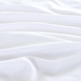 CleverPolly Vintage Washed Microfibre Standard Pillowcases - Set of 2 Luxurious Standard Pillow Covers - White