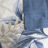 300TC Carolyn Blue Reversible Cotton Quilt Cover Set Queen