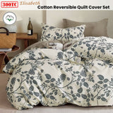 300TC Elisabeth Reversible Cotton Quilt Cover Set King