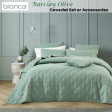 Bianca Barclay Olive Coverlet Set Queen/King