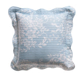 Bianca Florence Blue White Square Cushion