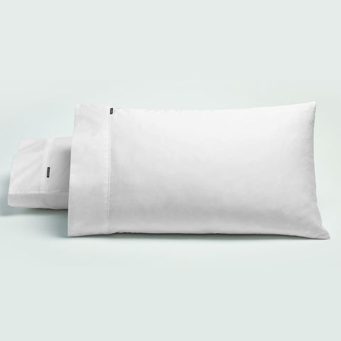 Bianca Pair of 500TC Cotton Sateen Standard Pillowcases White