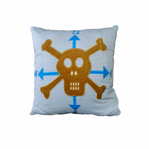 Happy Kids Pirate 43x43 cm Square Filled Cushion