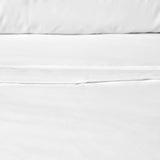 Accessorize White 400TC White Bamboo Cotton Double Stitched Quilt Cover Set Double