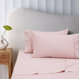 Accessorize 400TC Blush Bamboo Cotton Sheet Set 40cm Wall Double