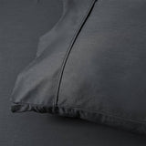 Accessorize 400TC Charcoal Bamboo Cotton Sheet Set 40cm Wall Single