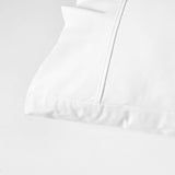 Accessorize 400TC White Bamboo Cotton Mega / Super Sheet Set 50cm Wall Super King