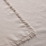 Vintage Design Homewares Gypsy Natural Fringed Washed Linen Cotton Tablecloth 150cm x 300cm