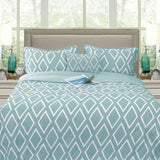 Ramesses Alena Aqua 4 Pcs Ultrasonic Comforter Set Queen