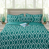 Ramesses Alena Teal 4 Pcs Ultrasonic Comforter Set King