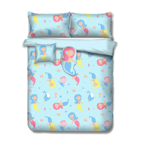 Ramesses Mermaid Kids Advventure 5 Pcs Comforter Set Double