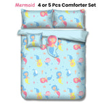 Ramesses Mermaid Kids Advventure 5 Pcs Comforter Set Double