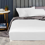 Ramesses 1500TC Elite Egyptian Cotton Sateen Fitted Sheet Combo Set White Mega King