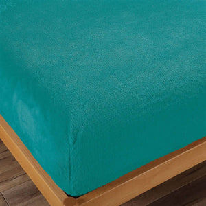 Ramesses Teddy Fleece Fitted Sheet Combo Set Teal King Single