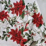 Ashdene Poinsettia 100% Cotton Tablecloth 150 x 300 cm