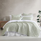 Logan and Mason Shelby Sage Cotton Rich Quilted Coverlet Set Single/Double