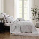 Private Collection Wren Ash Cotton Polyester Yarn Dyed Jacquard Coverlet Set Queen/King