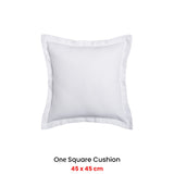 Platinum Collection Ascot White Square Filled Cushion 45 x 45cm