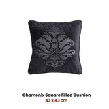 Davinci Chamonix Silver Square Filled Cushion 43 x 43cm