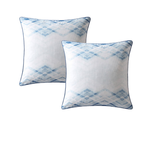 Logan and Mason Pair of Homme Blue European Pillowcases 65 x 65cm