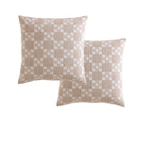 Platinum Collection Pair of Indi Stone European Pillowcases 65 x 65cm