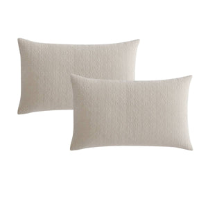 Platinum Collection Pair of Kayo Linen 100% Cotton Standard Pillowcases 48 x 73 + 20cm