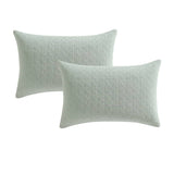 Platinum Collection Pair of Kayo Sage 100% Cotton Standard Pillowcases 48 x 73 + 20cm