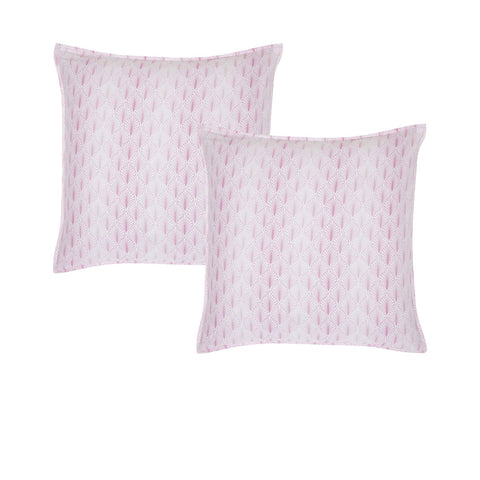 Logan and Mason Pair of Summer Daze Pink European Pillowcases 65 x 65cm