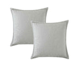 Private Collection Pair of Valentina Cloud Jacquard European Pillowcases 65 x 65cm