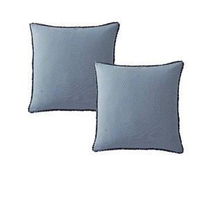 Logan & Mason Pair of Yarmouth Blue European Pillowcases 65 x 65cm