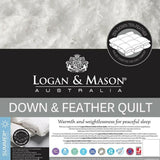 Logan and Mason 75% Feather 25% Duck Down Premium Quality Quilt Double