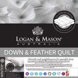 Logan and Mason 75% Duck Down 25% Feather Premium Quality Quilt King