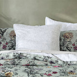 Logan and Mason 250TC Botanical Coast Sage Cotton Sateen Quilt Cover Set King