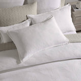 Platinum Collection Caspian White Cotton Matelasse Quilt Cover Set Super King