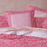 Logan and Mason 250TC Gatika Pink Cotton Sateen Quilt Cover Set King