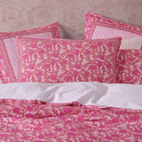 Logan and Mason 250TC Gatika Pink Cotton Sateen Quilt Cover Set Super King