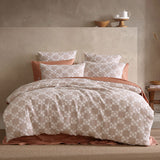 Platinum Collection Indi Stone Cotton Jacquard Quilt Cover Set King