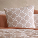 Platinum Collection Indi Stone Cotton Jacquard Quilt Cover Set King