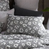 Platinum Collection Leo Dove Cotton Jacquard Quilt Cover Set Queen