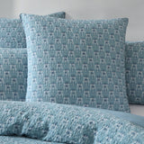 Platinum Collection Santa Fe Teal Cotton Jacquard Quilt Cover Set King