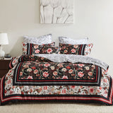 Logan and Mason 250TC Shanghai Nights Black Cotton Sateen Quilt Cover Set King