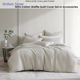 Private Collection Urban Stone 100% Cotton Waffle Quilt Cover Set King