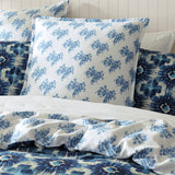 Logan and Mason 250TC Woolamai Blue Cotton Sateen Quilt Cover Set Queen