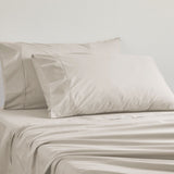 Logan and Mason 250TC 50% Polyester 50% Cotton Percale Sheet Set Linen 50cm Wall Single