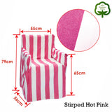 Rans Alfresco 100% Cotton Director Chair Cover - Striped Hot Pink