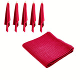 Rans Set of 6 Cotton Waffle Tea Towels 50x70 cm - Hot Pink