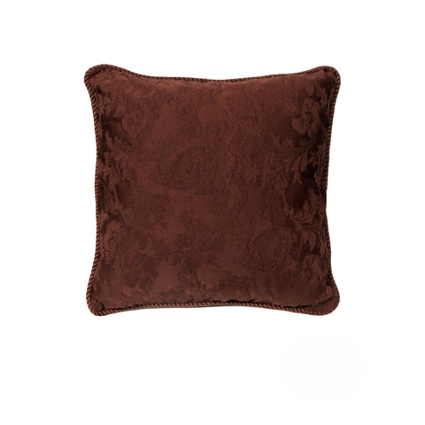 Rapee Mandalay Braid Piped Cushion Cover - Chocolate 45 x 45 cm