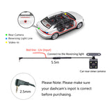 4LED Car Rear Camera Auto Parking Monitor Night Vision IP67 Waterproof With 5.5m Cable